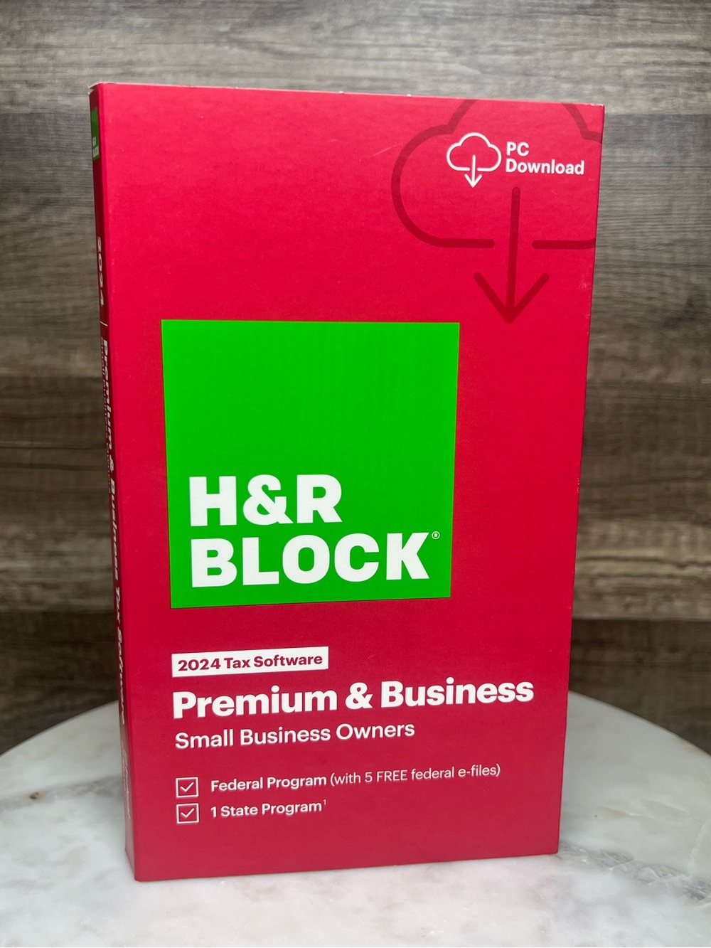 H&R Block Tax Software Premium & Business 2024 PC ONLY - NEW SEALED BOX -